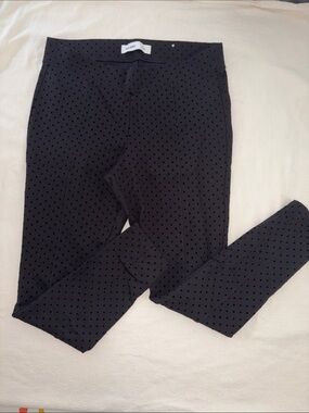 Old Navy black dot Stevie skinny pants women’s large